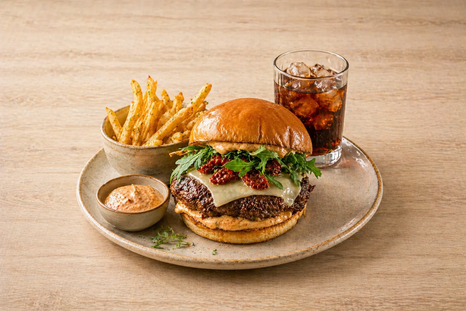 Italian Smashed Burger at Aglio – Modern Italian Restaurant in Calgary, AB